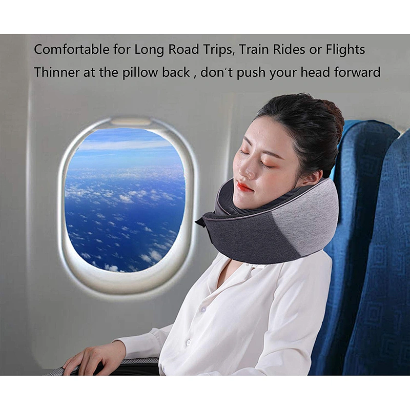 Factory Printed Adult Car Neck Seat Headrest Cervical Memory Foam Neck Support Travel Pillow