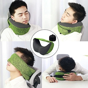 2020 Newly Memory Foam Neck Support Pillow Scarf Pillow Rest On Airplane