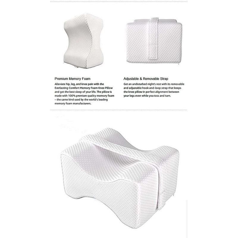 Comfortable Sofa Leg Rest High Support Memory Foam Pillow Knee Cushion Washable