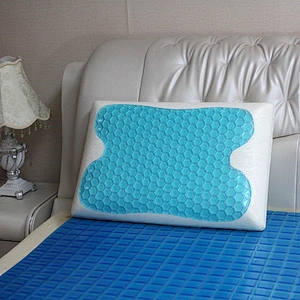 Promotion customized neck support breathable cooling gel memory foam pillow