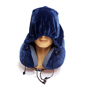Colorful Special U Shaped Design Memory Foam Hoodie Traveling Neck Rest Sleeping Pillow Hood With Cover