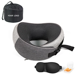Custom Design Inflatable Cushion Foldable Airplane Pillow Travel Pillow Scarf