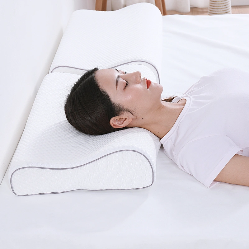 saien Good Quality customized Natural Latex  bamboo Pillow Foam Pillow Neck Pillow