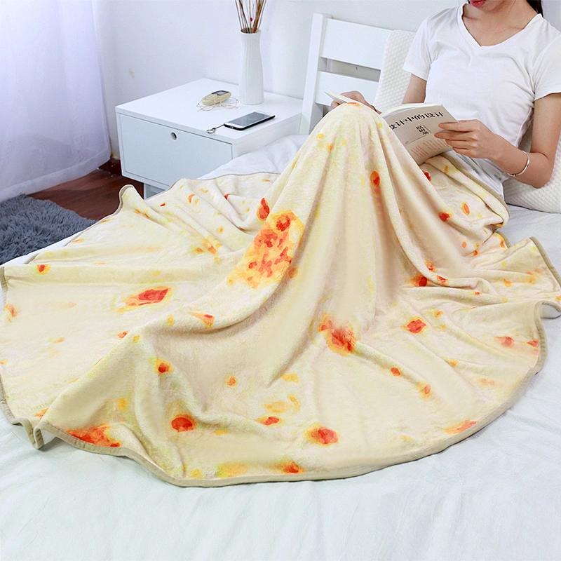 Promotion Airplane Personalized Soft Fleece Folding Travel Blanket Mexican chicken cake blanket