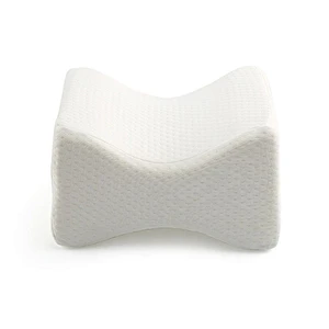 Orthopedic memory foam knee pillow for side sleepers