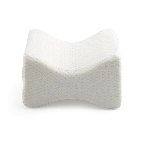Orthopedic memory foam knee pillow for side sleepers