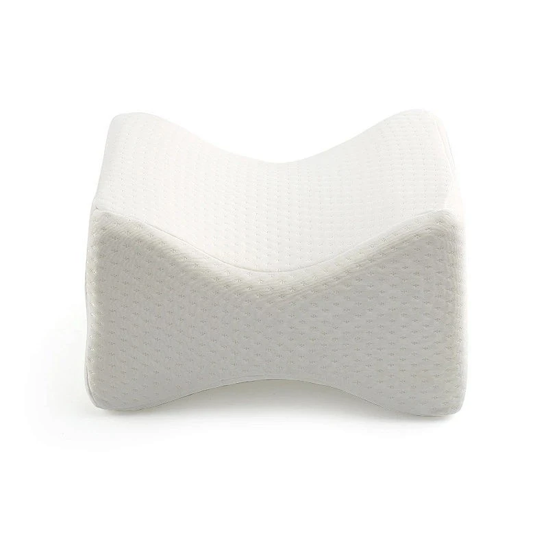 Orthopedic memory foam knee pillow for side sleepers