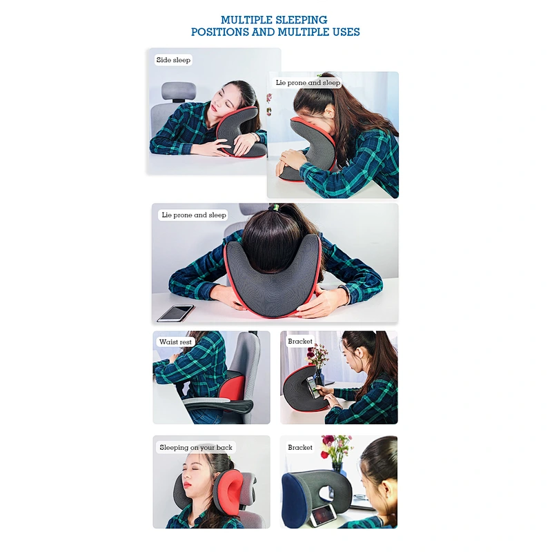 Patent Office Sleep Support Foldable Car Memory Foam Neck Rest Support Nap Airplane Pillow
