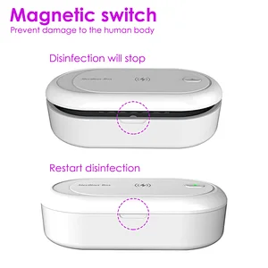 best selling  wireless charger uvc led  cell phone sterilizer box