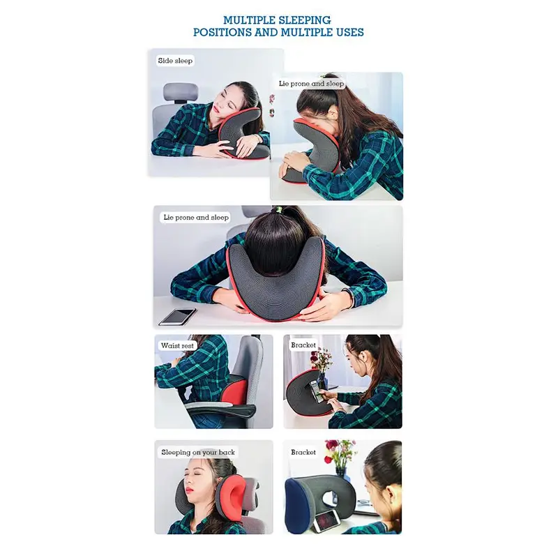 Newly Chin Neck Support Memory Foam Airplane Sleeping Travel Neck Pillow For Office