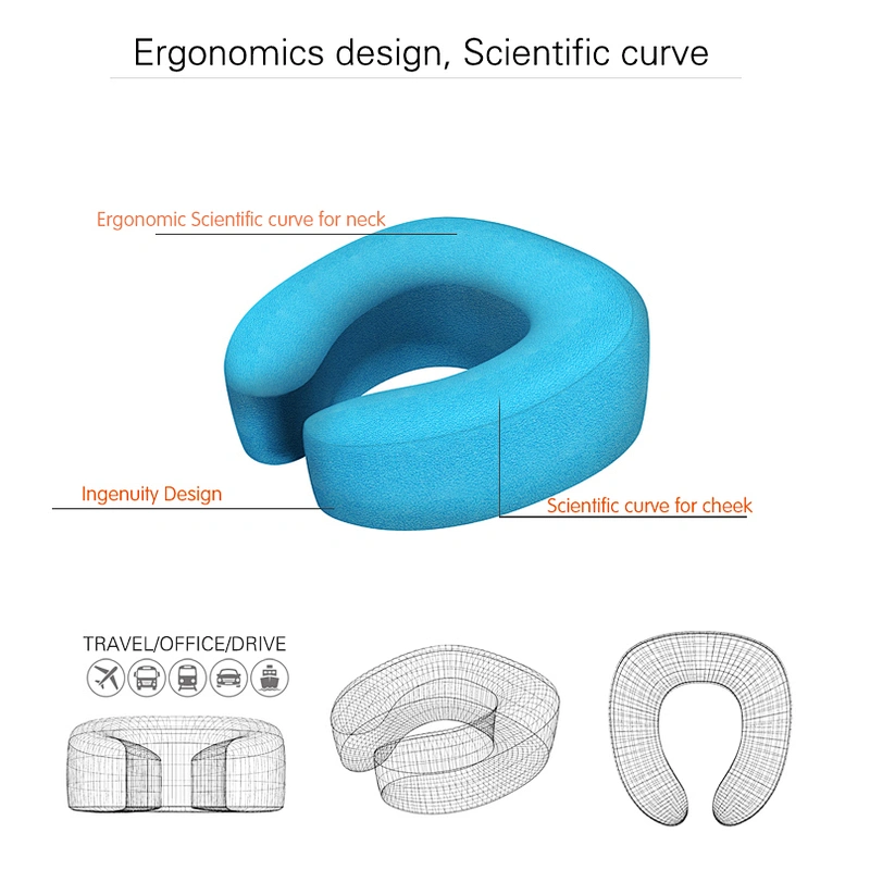 Factory wholesale cheap orthopedic kids neck rest pillow