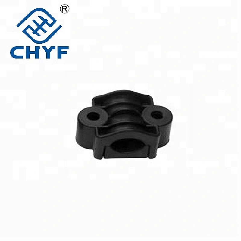 Plastic cable clamps made of insulating material