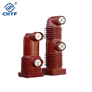 Epoxy resin vacuum interrupter embedded poles
