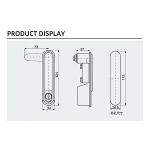 handle Lock for electrical cabinets  handle lock Panel lock