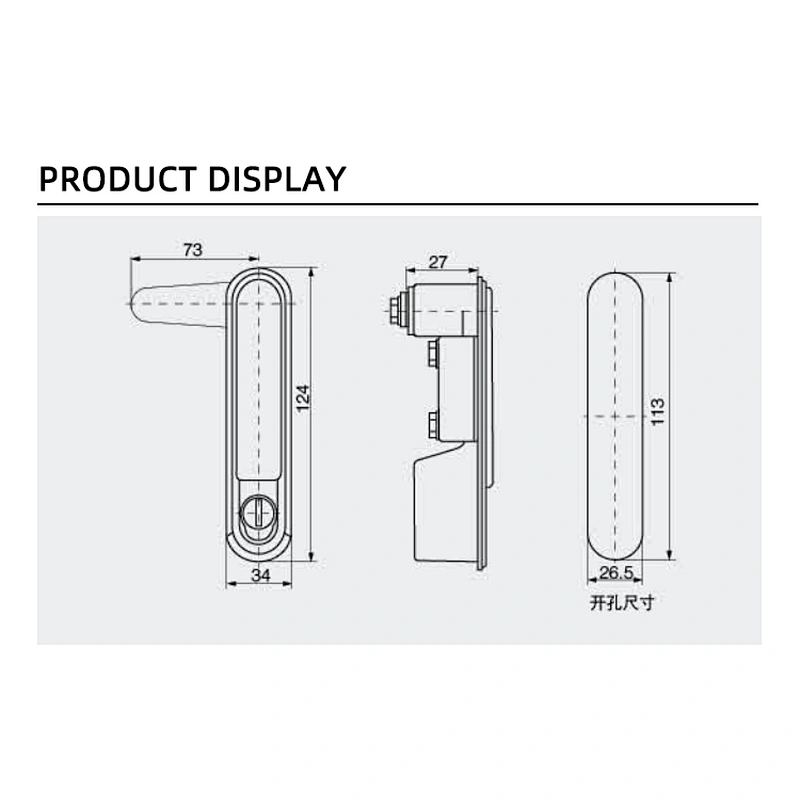 handle Lock for electrical cabinets  handle lock Panel lock