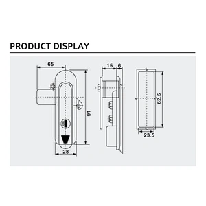 High Quality  handle lock power distribution cabinet lock Panel lock