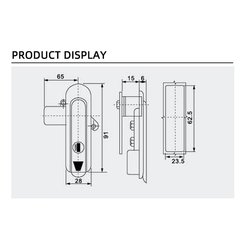 High Quality  handle lock power distribution cabinet lock Panel lock