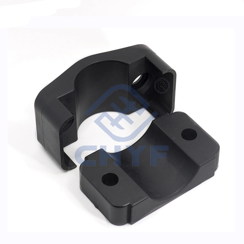 Fixed clamps for insulated cables for high voltage applications cable cleat