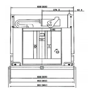 VCB vacuum circuit break latral 12kv/24kV indoor high voltage power supply permanent magnetic switchgear
