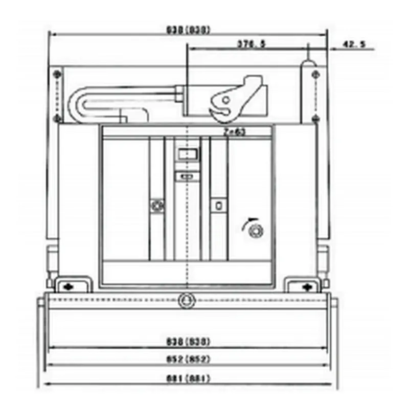VCB vacuum circuit break latral 12kv/24kV indoor high voltage power supply permanent magnetic switchgear