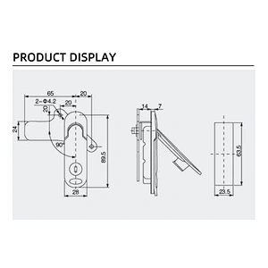 electric cabinet lock  hand lock Panel lock