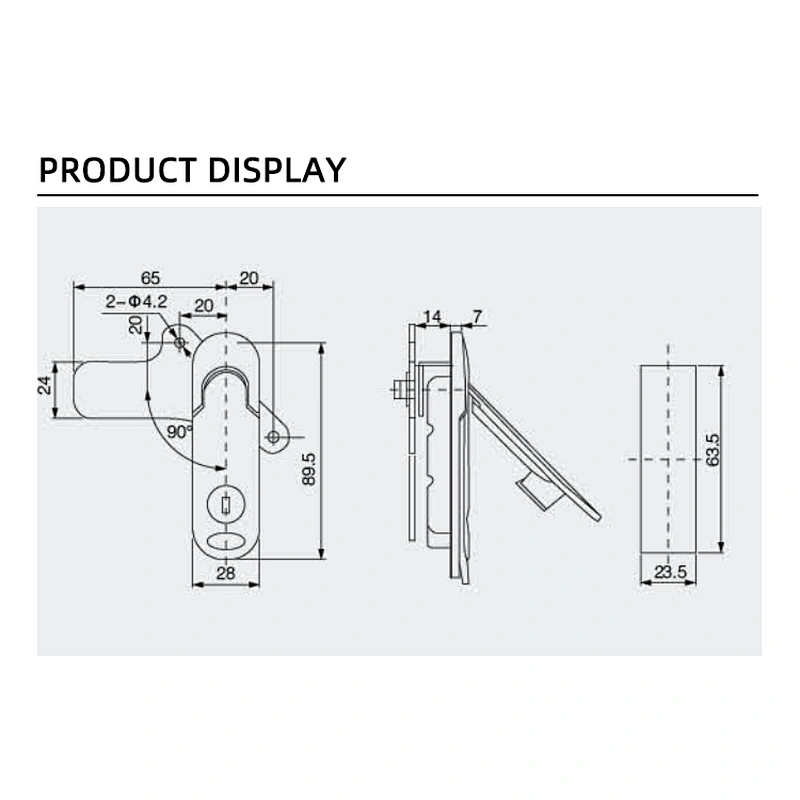 electric cabinet lock  hand lock Panel lock
