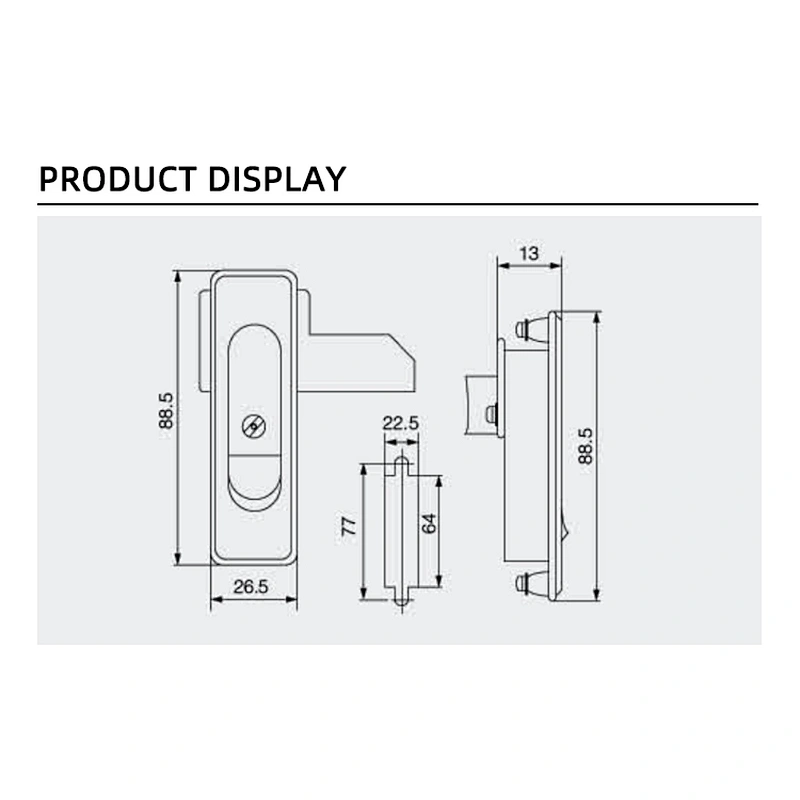 electric cabinet lock  Plastic hand lock Panel lock