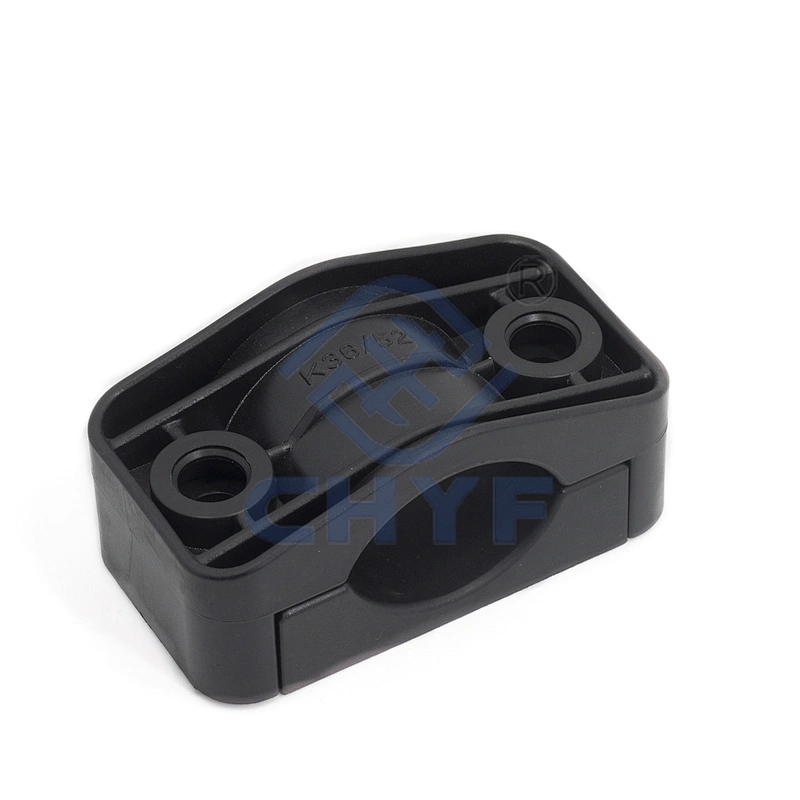 Fixed clamps for insulated cables for high voltage applications cable cleat