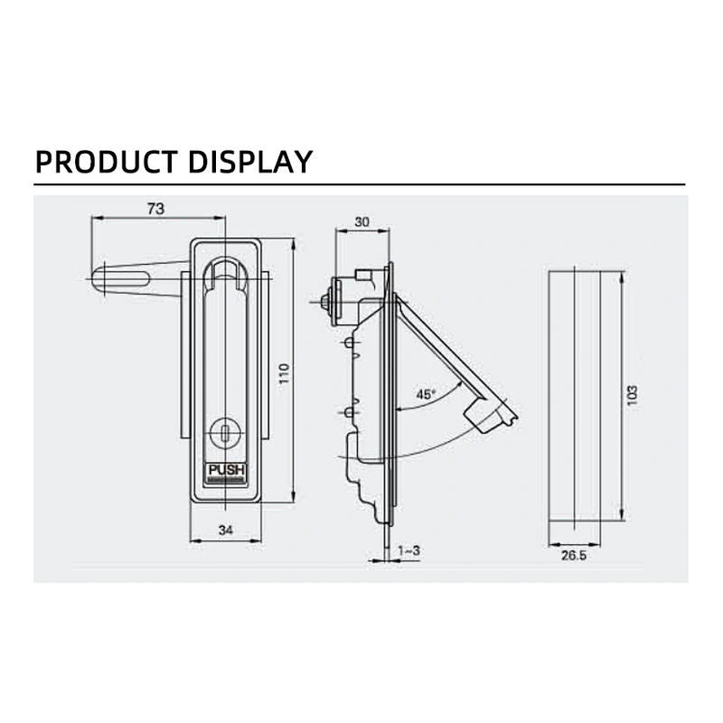 electrical panel lock  handle door lock Panel lock