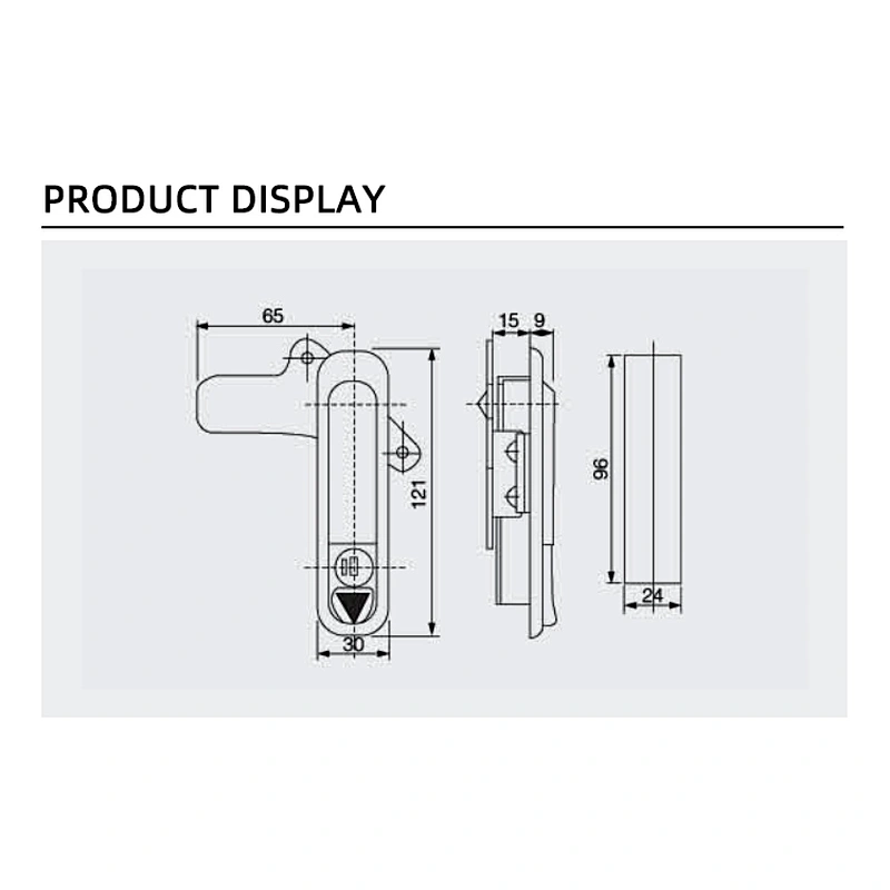 Distribution cabinet door handle lock Panel lock