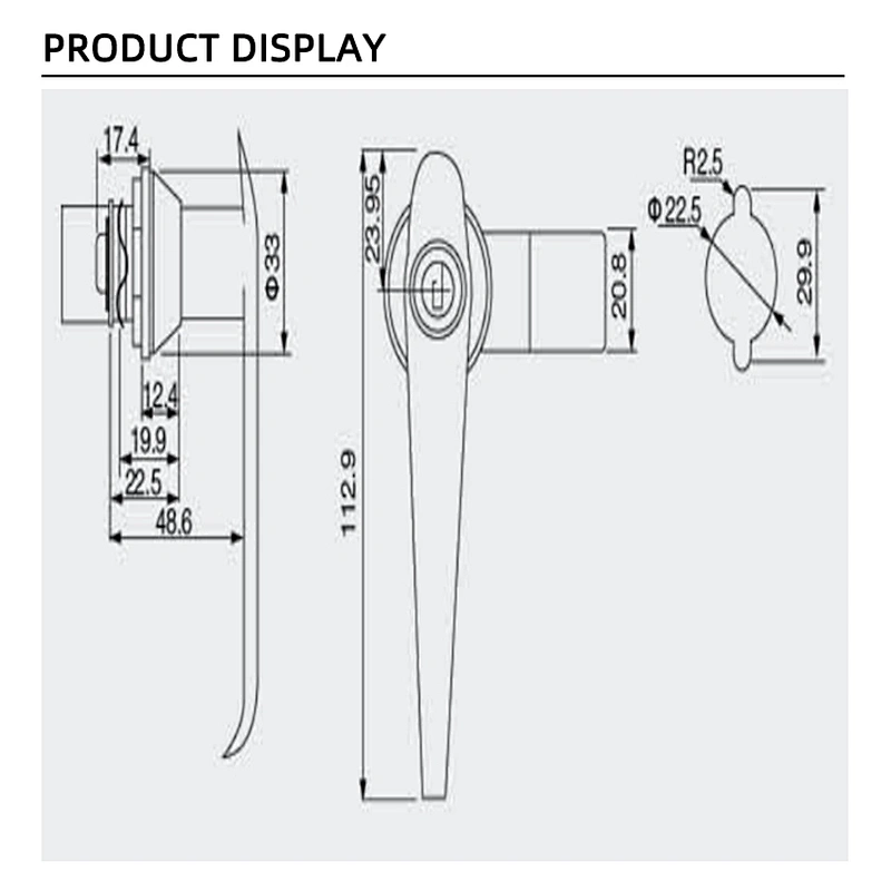 metal cabinet handle lock  tool box handle lock