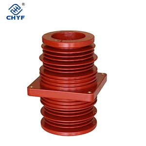 High voltage cast resin shielding bushing insulator