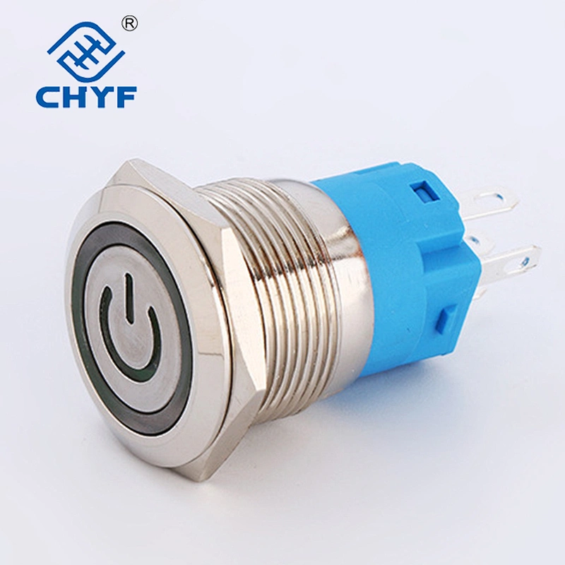Wholesale 12mm Metal Button Switch Self-locked 12V Self-lock Pin Type 5 Colors LED Light Momentary Push Button Switch