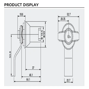 High Quality  handle lock power distribution cabinet lock