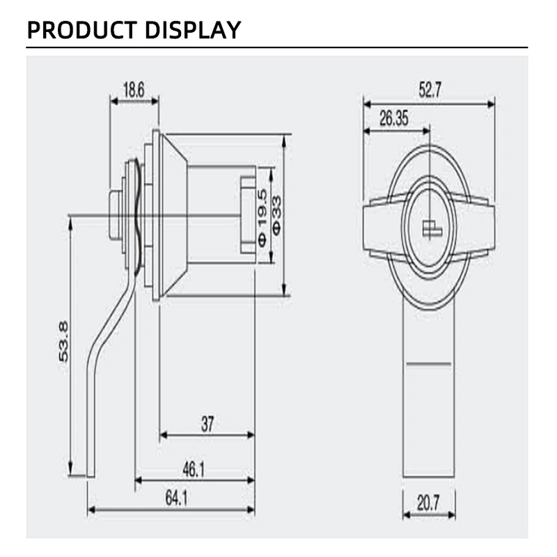 High Quality  handle lock power distribution cabinet lock
