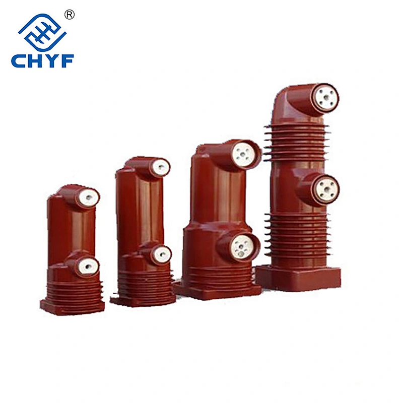 Epoxy resin vacuum interrupter embedded poles