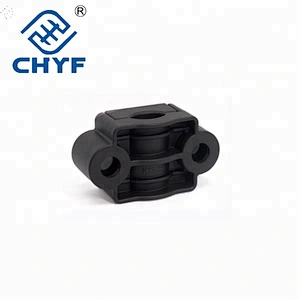 Plastic cable clamps made of insulating material