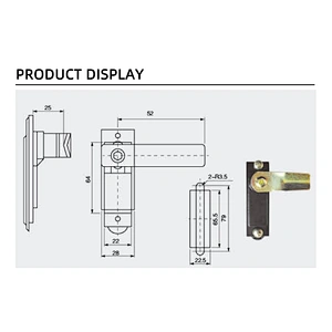Stainless steel lock  Stainless steel handle lock Panel lock