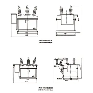 ZW8-12 12KV VCB vacuum circuit break outdoor high voltage switchgear