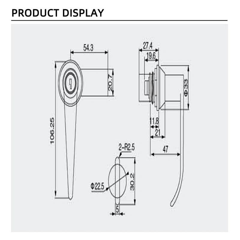 China supplier new premium Handle Style Cam lock