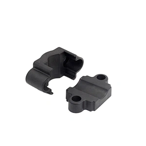 Plastic cable clamps made of insulating material