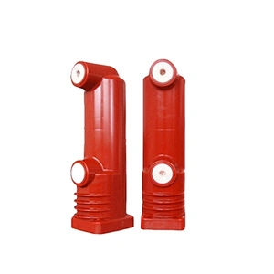 Epoxy resin vacuum interrupter embedded poles