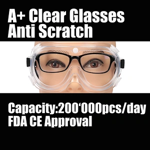 anti splash pvc goggles anti-fog