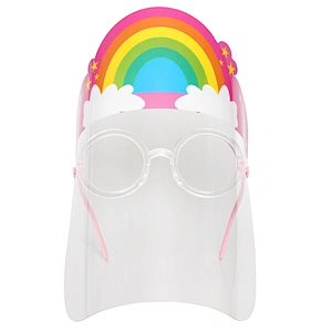 Children Simple anti-fog faceshields anti-foam-oil-smoke transparent protection screen Kids face shield