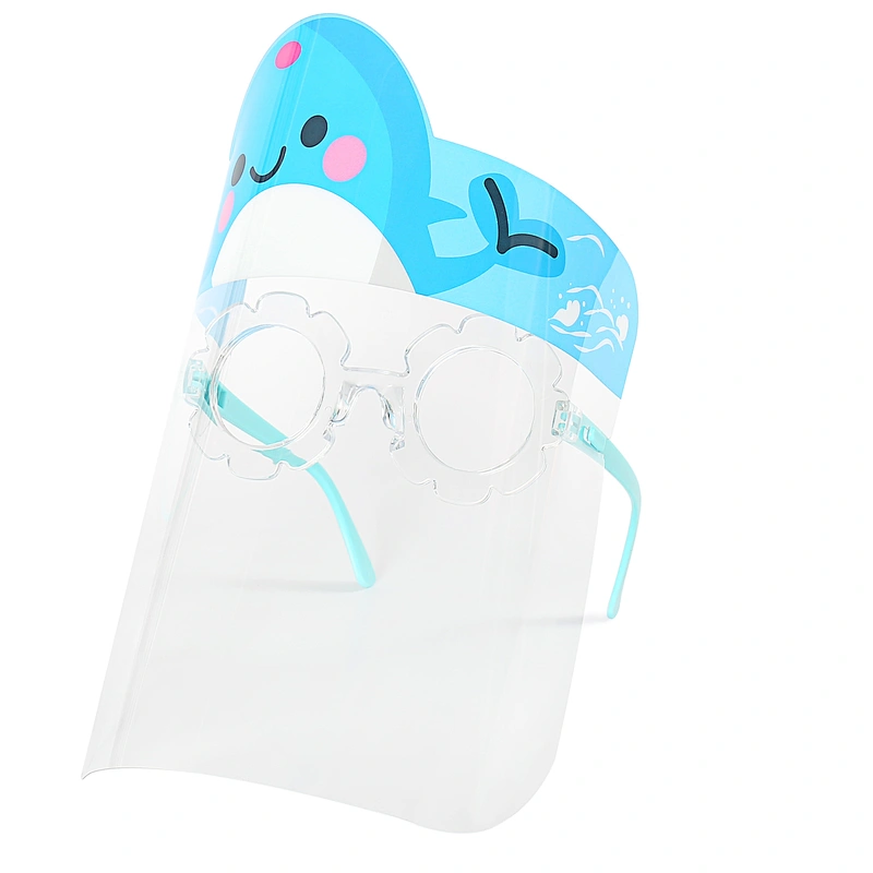 Children Simple multi-functional anti-fog faceshields anti-foam-oil-smoke transparent protection screen Kids face shield