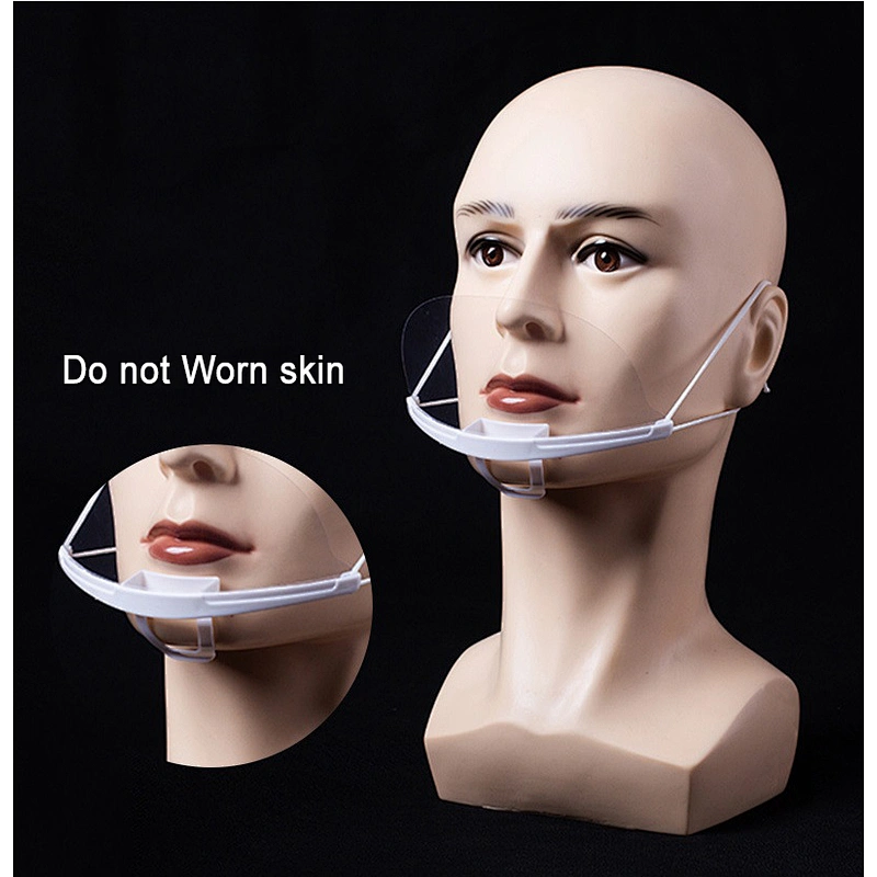 transparent clear protection plastic visors isolationmask anti-fog anti-spray face mouthmask