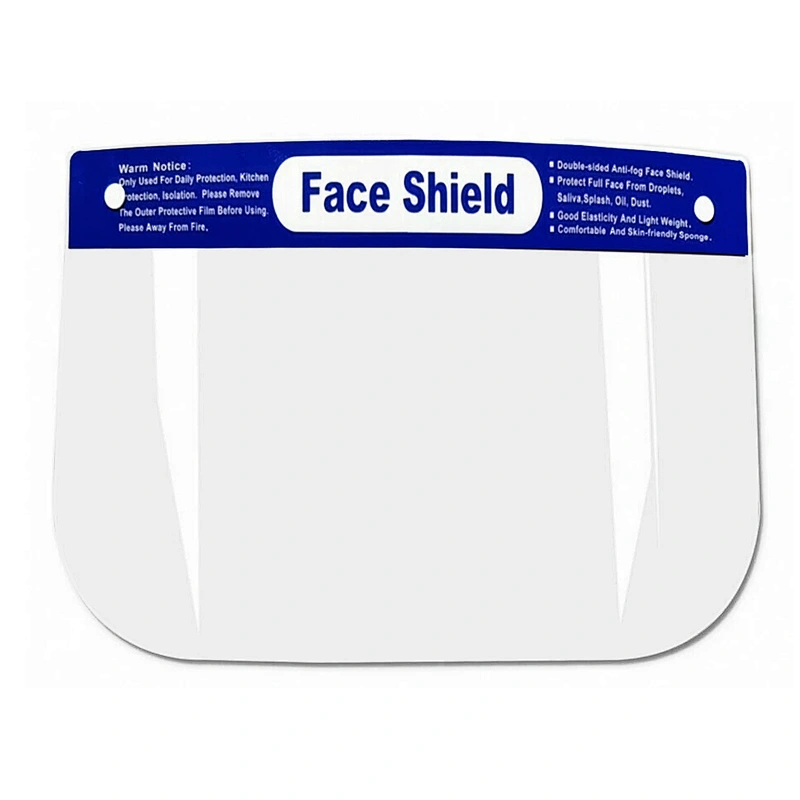in stock anti-fog anti-spray transparent face shield for personal protection