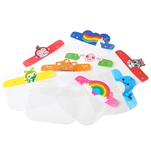 Children Simple anti-fog faceshields anti-foam-oil-smoke transparent protection screen Kids face shield
