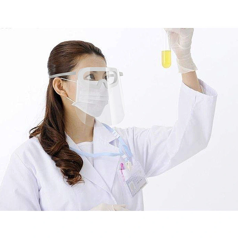 clear anti fog eye protection face shield plastic transparent faceshield visors EN166