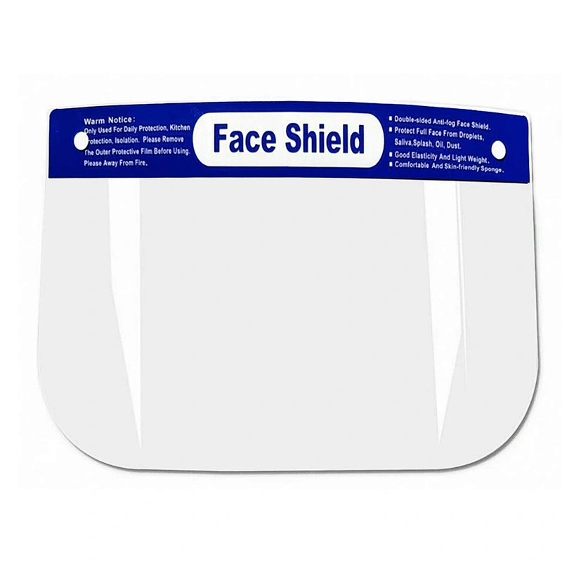 Simple multi-functional anti-fog faceshields anti-foam-oil-smoke transparent protection screen face shield